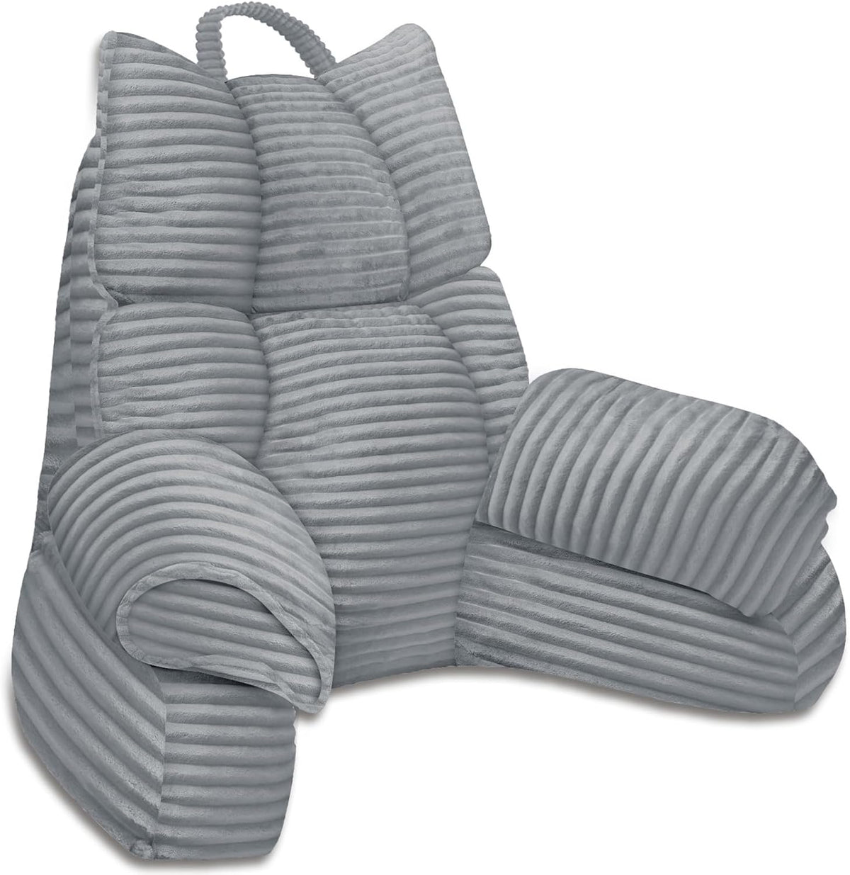 Coussin de lecture avec accoudoirs en mousse à mémoire de forme, support dorsal pour lit, fauteuil de jeu, coussin de repos, dossier pour adulte, position assise, chambre d'étudiant