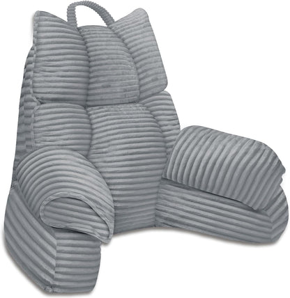 Coussin de lecture avec accoudoirs en mousse à mémoire de forme, support dorsal pour lit, fauteuil de jeu, coussin de repos, dossier pour adulte, position assise, chambre d'étudiant