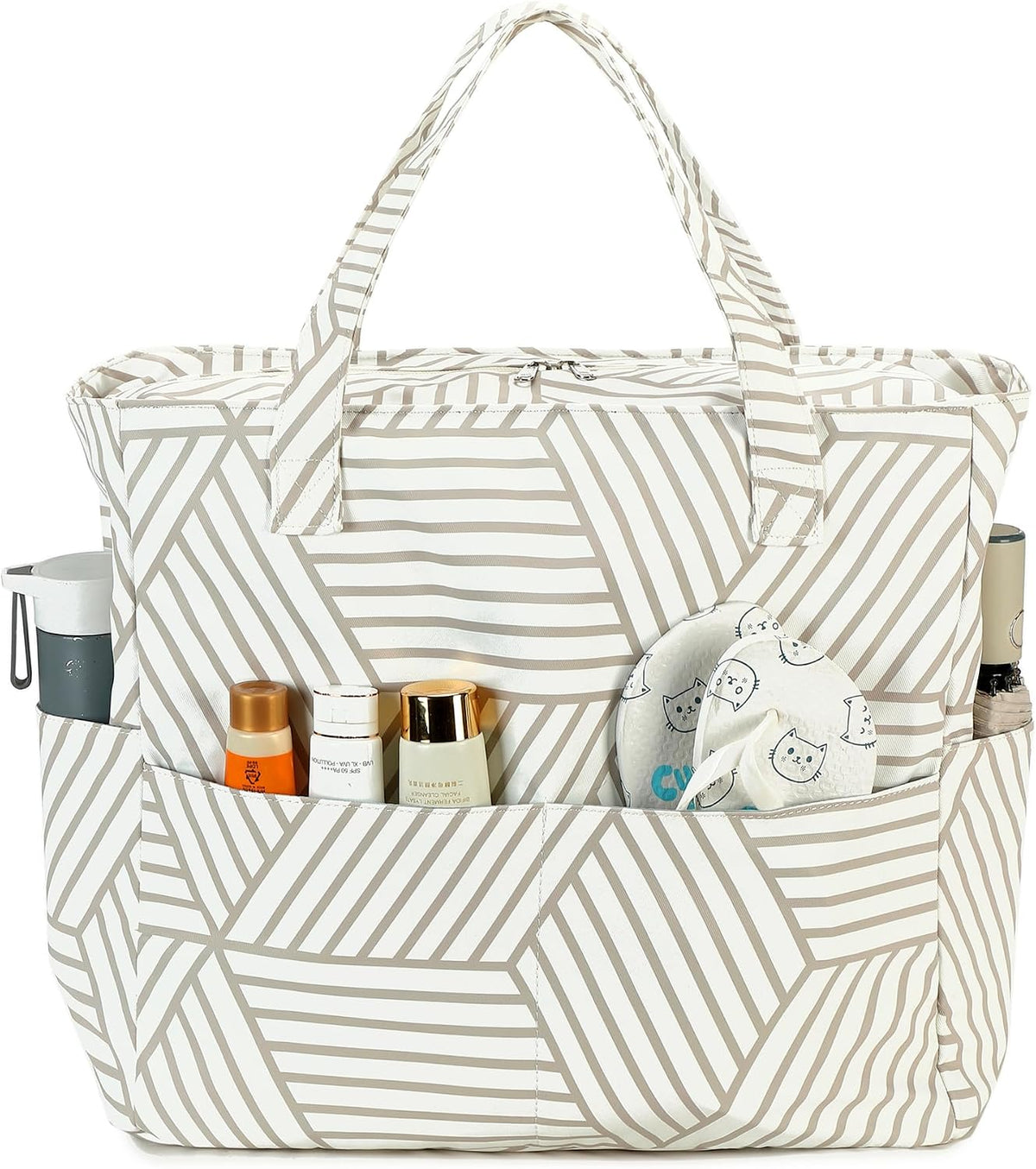 Sac de plage extra large avec compartiment étanche, sac de plage imperméable pour piscine et natation, sac fourre-tout pour le voyage