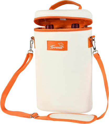 Sac de transport isotherme pour vin avec design rembourré | Glacière étanche pour voyages et fêtes