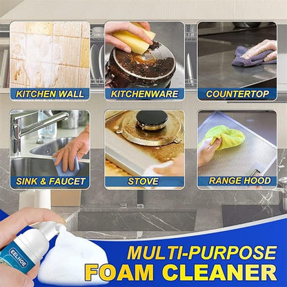 Kitchen Degreaser Spray Cleaner for Stove, Oven & Range Hood - Heavy-Duty Formula for Stainless Steel, Tile & Glass - Rinse-Free
