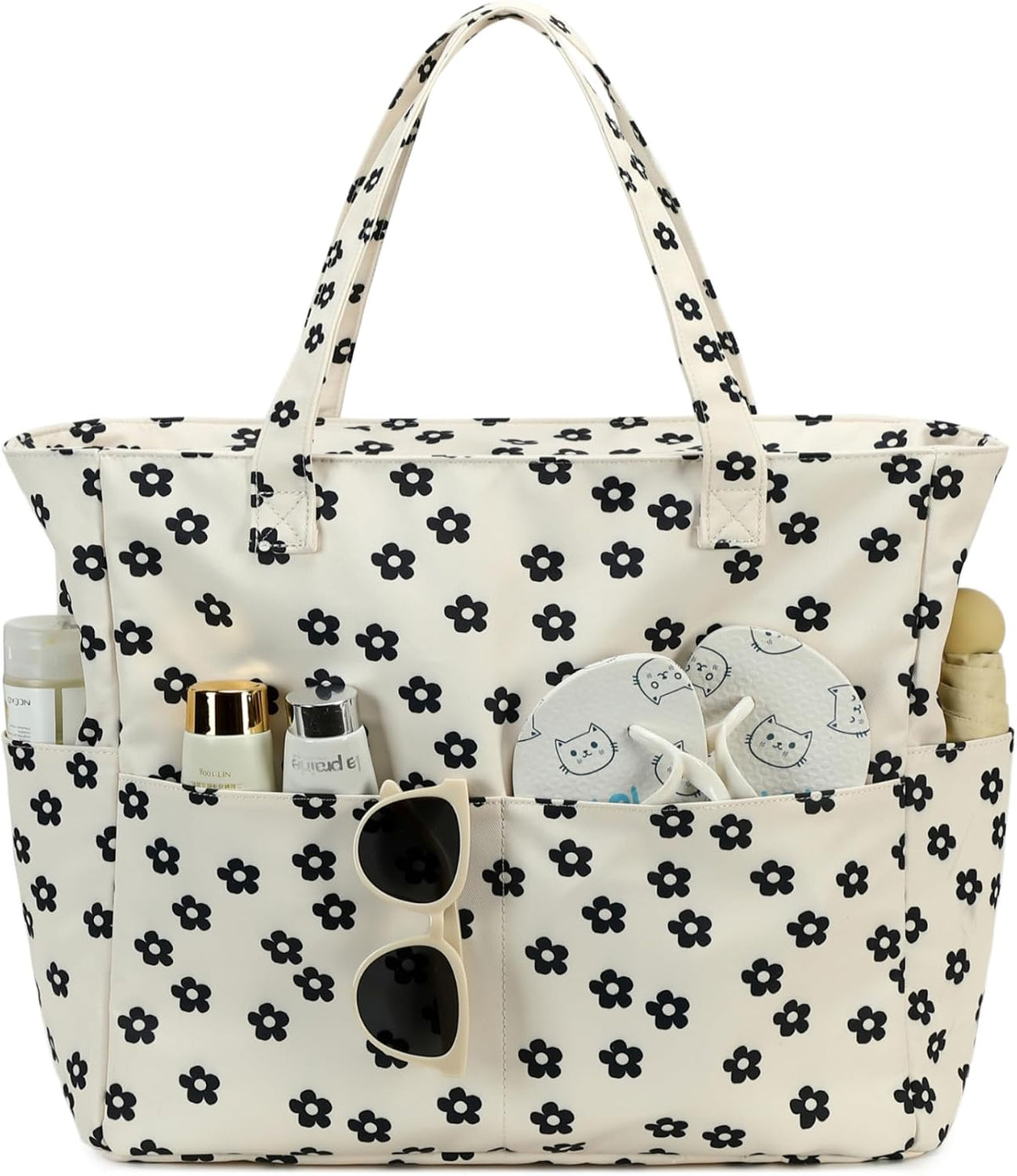 Sac de plage extra large avec compartiment étanche, sac de plage imperméable pour piscine et natation, sac fourre-tout pour le voyage