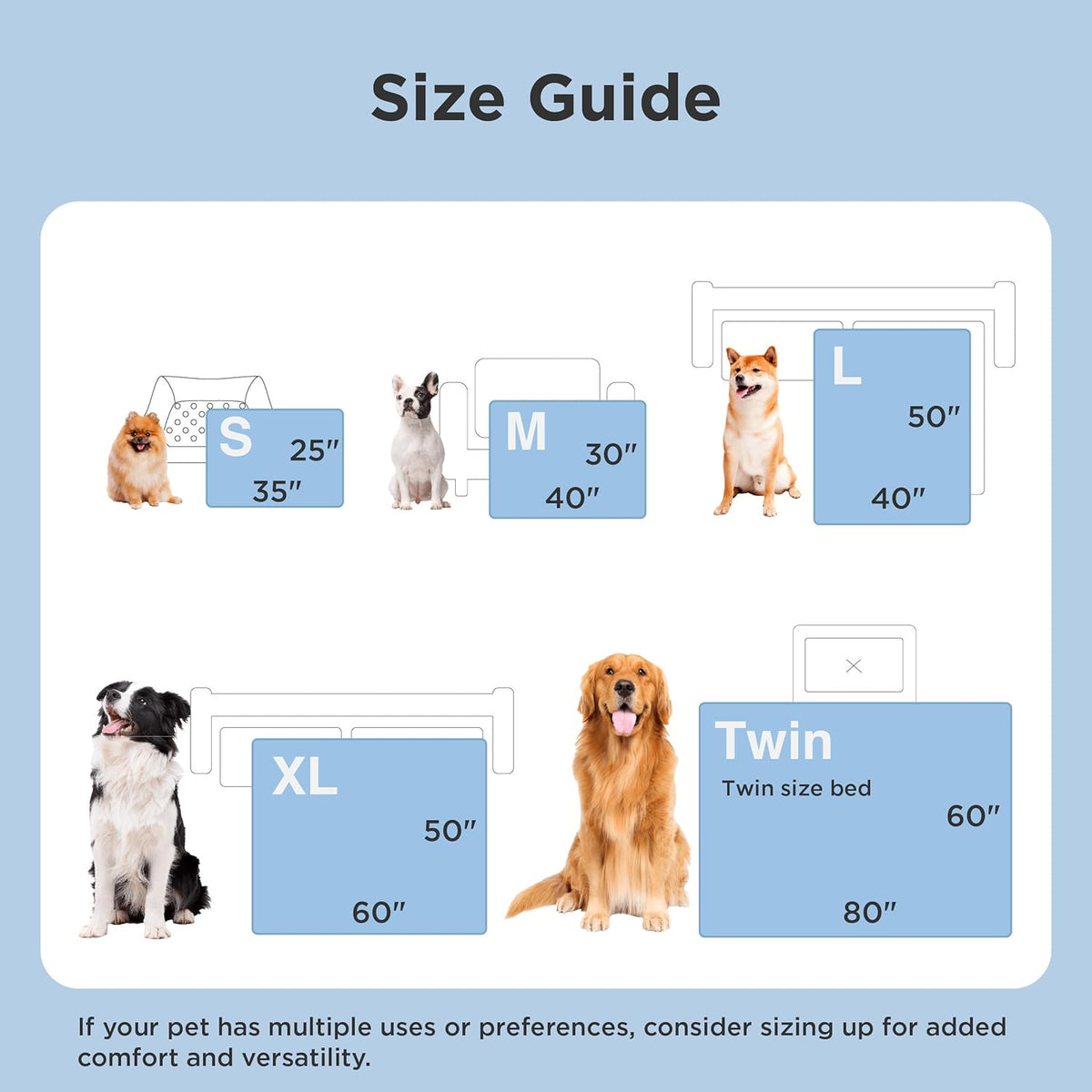 Cozy Paws | Couverture rafraîchissante pour grands chiens avec garnissage respirant Air-Core | Tapis pour chien léger et lavable pour le confort estival