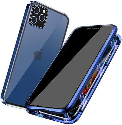 Magnetic Privacy Glass iPhone Case with 360° Drop Protection & Anti-Spy Screen