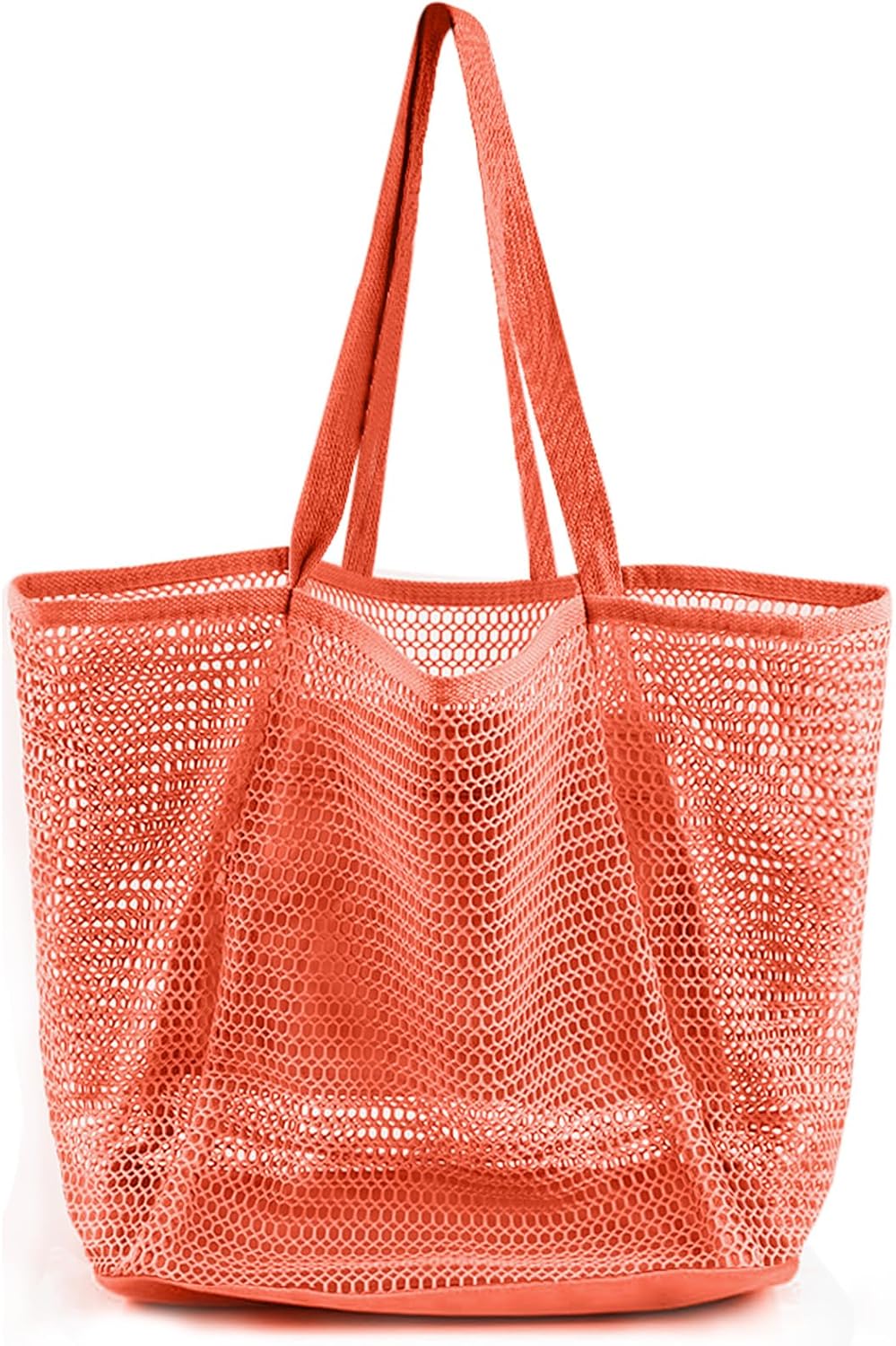 Ambiance estivale | Sac de plage en maille avec grande poche intérieure | Design anti-sable pour un voyage en toute simplicité