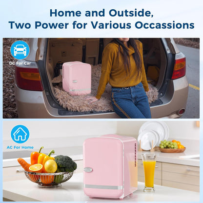 Portable Mini Fridge | 4L Portable Cooler & Warmer with Dual Functionality | Ideal for Madication, Skincare, Beverages & Snacks
