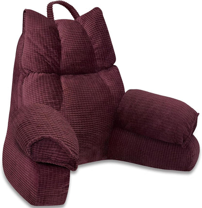 Coussin de lecture avec accoudoirs en mousse à mémoire de forme, support dorsal pour lit, fauteuil de jeu, coussin de repos, dossier pour adulte, position assise, chambre d'étudiant