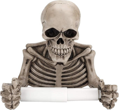 Bones & Rolls™ - Skull Toilet Paper Holder