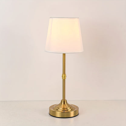 Touch-Dimming Portable Table Lamp with Rechargeable Battery for Bedroom Nightstand Living Room Desk | USB Powered Metal Accent Light