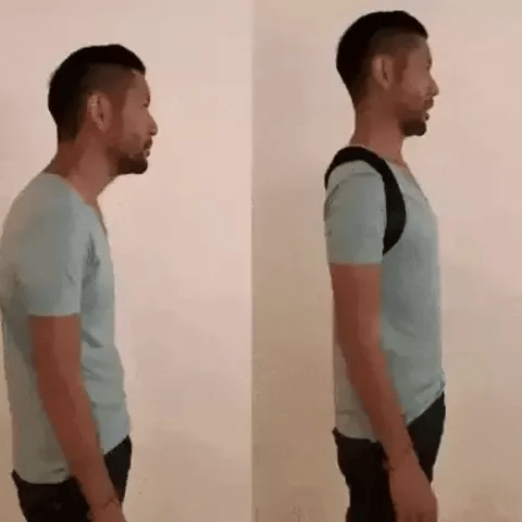 Correcteur de posture réglable, discret et à sangles souples