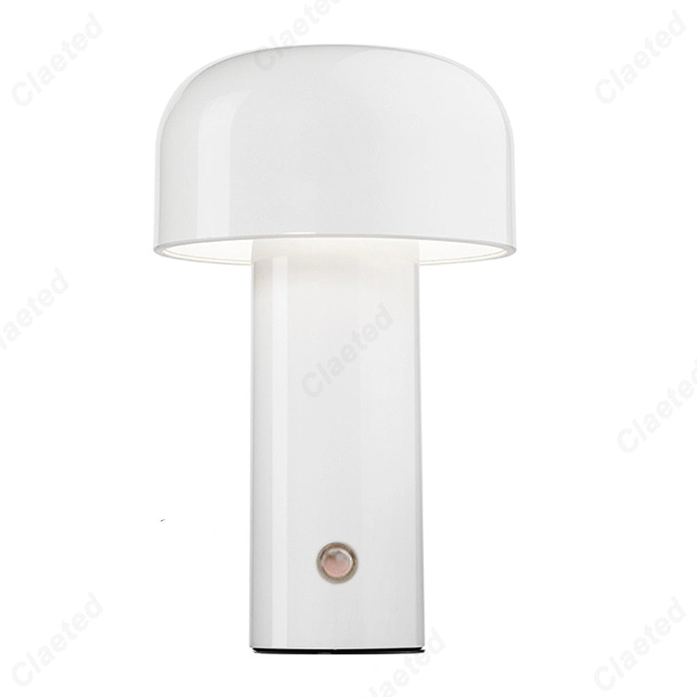 Cordless Touch-Activated LED Lamp USB Rechargeable Portable Accent Light for Bedroom Desk Nightstand Living Room Modern Retro Home Lighting