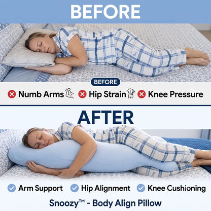 Full-Body Pillow Ergonomic Support Multi-Color