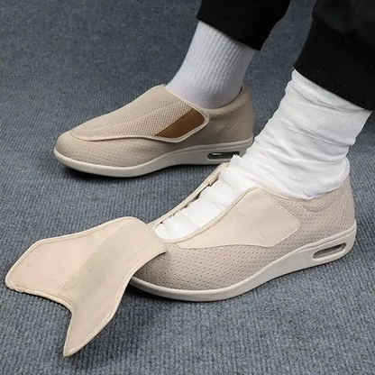 Orthopedic Sneakers for Edema & Sensitive Feet – Extra Wide Cushioned Walking Shoes with Adjustable Laces for Circulation & Diabetic Care