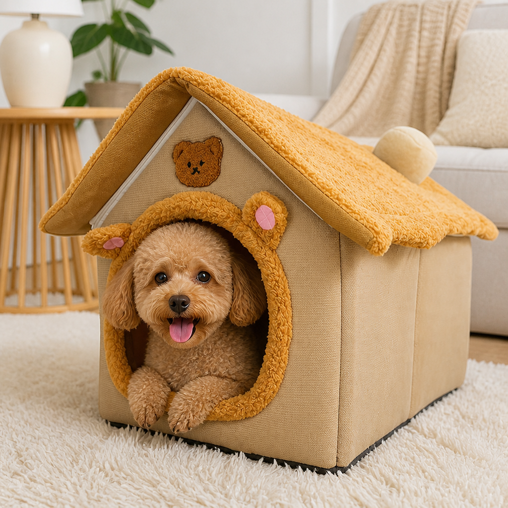 Ortekor Foldable & Washable Cozy Cave Pet Bed