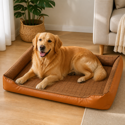 Ortekor Bite-Resistant Bamboo-Mat Dog House (Pre-Assembled)