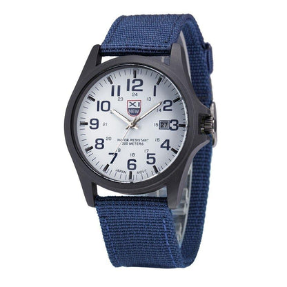 Montre de sport robuste pour l'extérieur, montre en acier inoxydable étanche avec chronomètre, montre résistante pour la randonnée