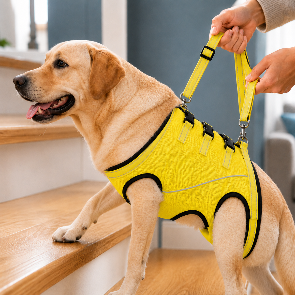 Ortekor Full-Body Dog Mobility Support Harness for Stairs & Car Rides - Lift Assist Vest for Senior Dogs with Weak Hind Legs