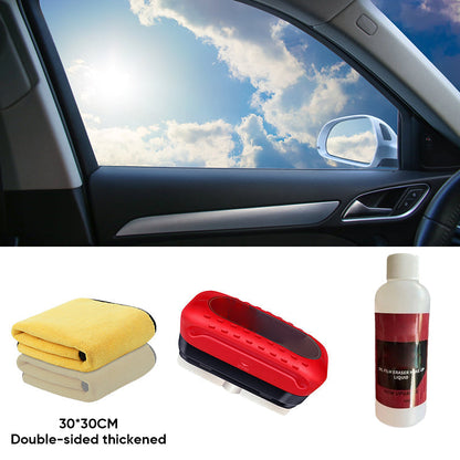 Windshield Water Repellent Applicator Kit with Hydrophobic Glass Treatment for Cars, Trucks & SUVs