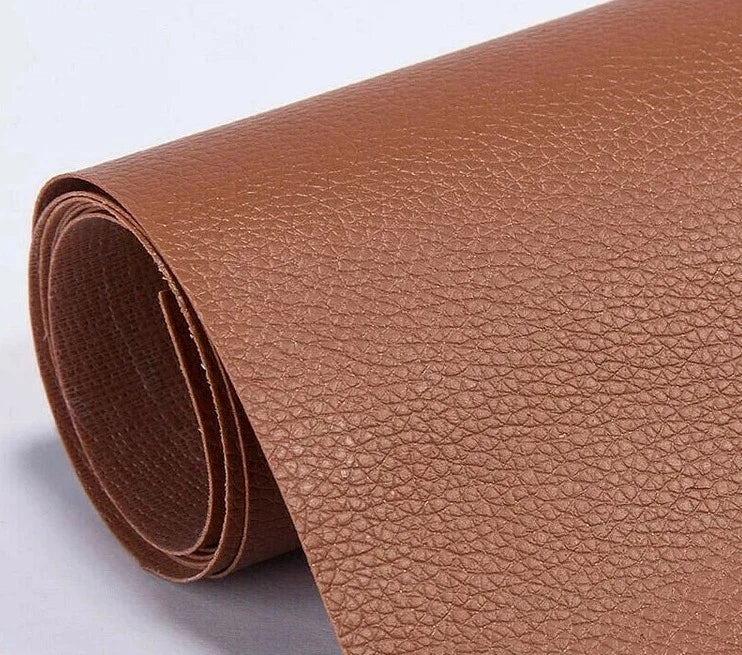 Peel-and-Stick Faux Leather Upholstery Repair Sheet – Cut to Size for Couches, Car Seats & Furniture – 8×55 in Restoration Patch