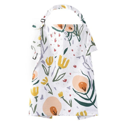 Breastfeeding Privacy Apron with Adjustable Neck Strap – Lightweight Cotton Feeding Shield for Moms – Portable Infant Nursing Drape