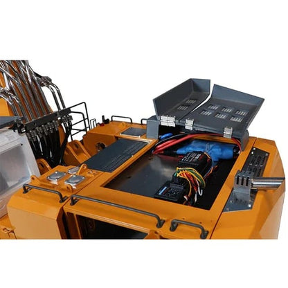 Remote Control Excavator Toy 1:20 Scale with Hydraulic System | 18-Channel Radio Control | Metal Construction Parts | Rechargeable Battery