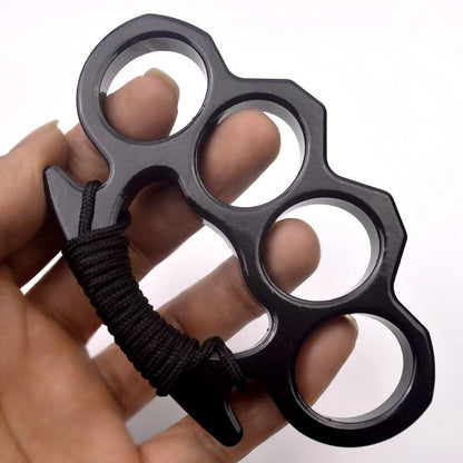 Aluminum Self-Defense Knuckle Ring for Emergency Protection and Personal Safety Training