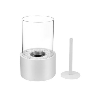 Tabletop Oil Lamp with Glass Chimney – Real Flame Ambient Lighting for Dinner Parties, Patios & Home Decor