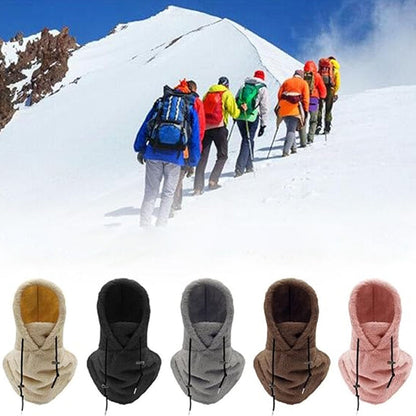 Fleece Balaclava Ski Mask Full Face Winter Hood Windproof Adjustable Neck Warmer for Skiing Snowboarding Hiking Motorcycling