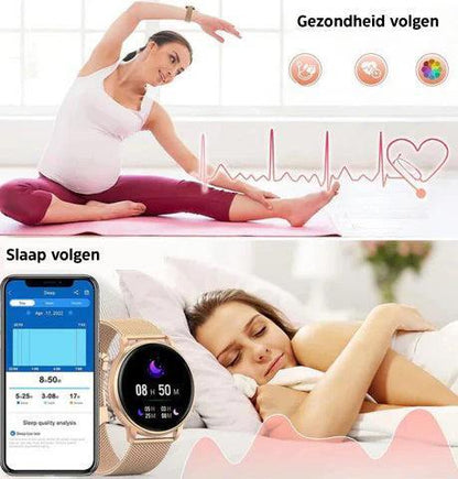 Women's Smartwatch with Heart Rate Monitor, Sleep Tracker & Call Notifications for Fitness & Daily Activity Tracking