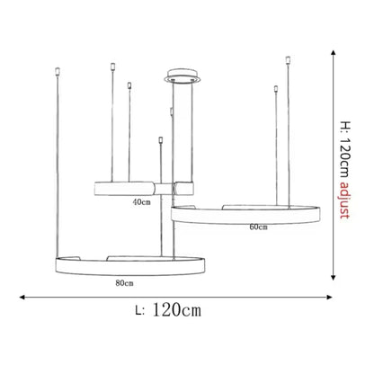 Plafonnier LED circulaire à anneau en aluminium de 20 po, hauteur réglable pour îlot de cuisine, salle à manger et hall d'entrée, luminaire suspendu moderne en forme de halo, économe en énergie
