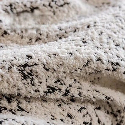 Reversible Sofa Throw Blanket - Speckled Cotton Blend - Boho Farmhouse Style Furniture Protector for Couch, Loveseat & Armchair