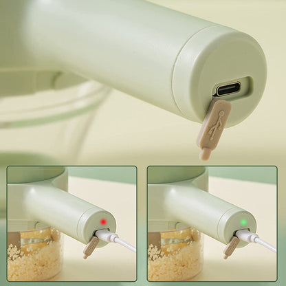 Rechargeable Electric Mini Food Processor for Chopping Vegetables, Garlic & Herbs – Cordless Kitchen Tool with USB Charging, Waterproof