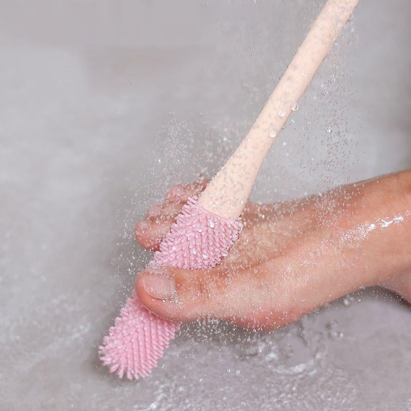 Interdigital Foot Scrubber for Shower – Soft-Bristle Hygiene Tool for Toes – Ergonomic Handle, Gentle Cleaning Between Toes, Compact