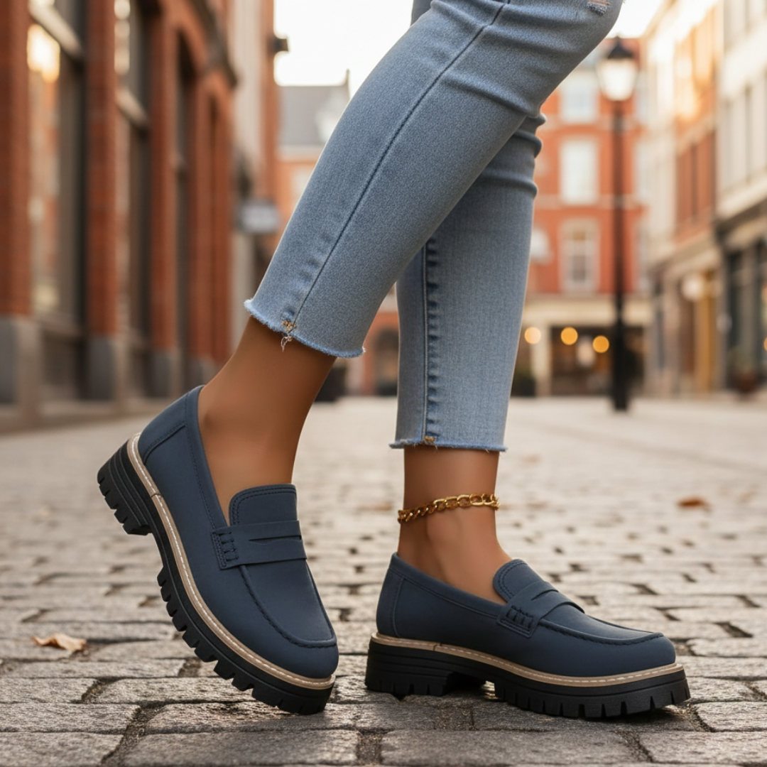Cushioned Slip-On Shoes with Arch Support & Non-Slip Sole for All-Day Comfort – Women's & Men's Casual Loafers for Walking, Work, Travel