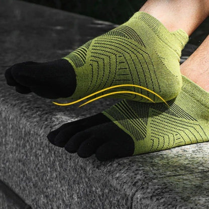 Men's Merino Wool Toe Socks – Insulated 5-Toe Design for Winter Sports & Hiking