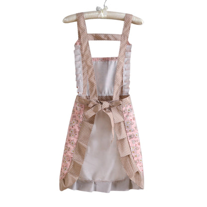 Tablier de cuisine en coton à motifs floraux avec poches – Tablier de cuisine imperméable et résistant aux taches pour femme – Tablier de chef réglable pour la maison et le restaurant