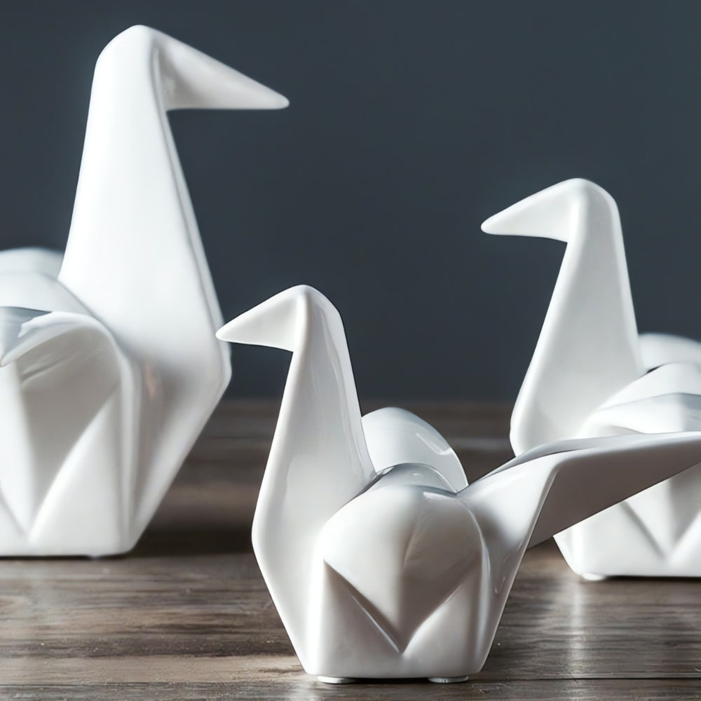 Oriana Bird Sculpture - Premium Ceramic, Minimalist Design