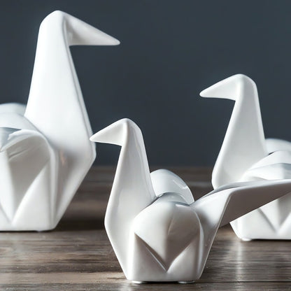 Oriana Bird Sculpture - Premium Ceramic, Minimalist Design