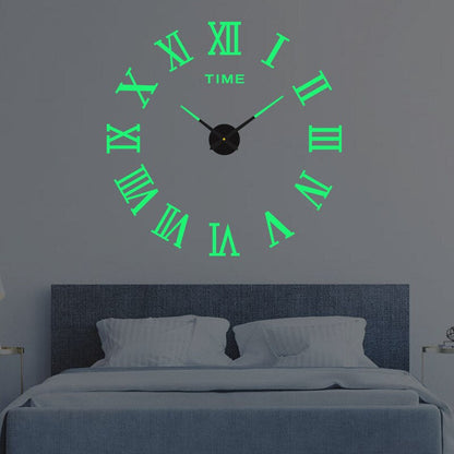 Horloge décorative surdimensionnée avec chiffres en relief pour entrée, cuisine, chambre, ronde de 40 cm, mécanisme à quartz silencieux, fonctionne à piles