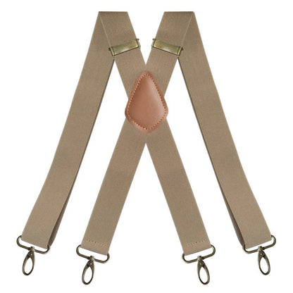 Adjustable X-Back Suspenders with Metal Clips for Men – Elastic Dress Braces for Formal & Casual Wear