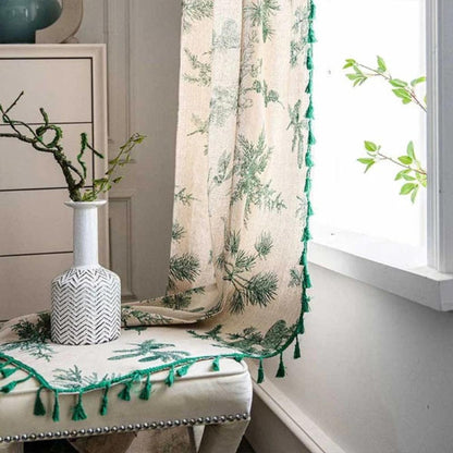 Grove Linen Curtain - Cotton-Linen Blend, Semi-Blackout for Living Room