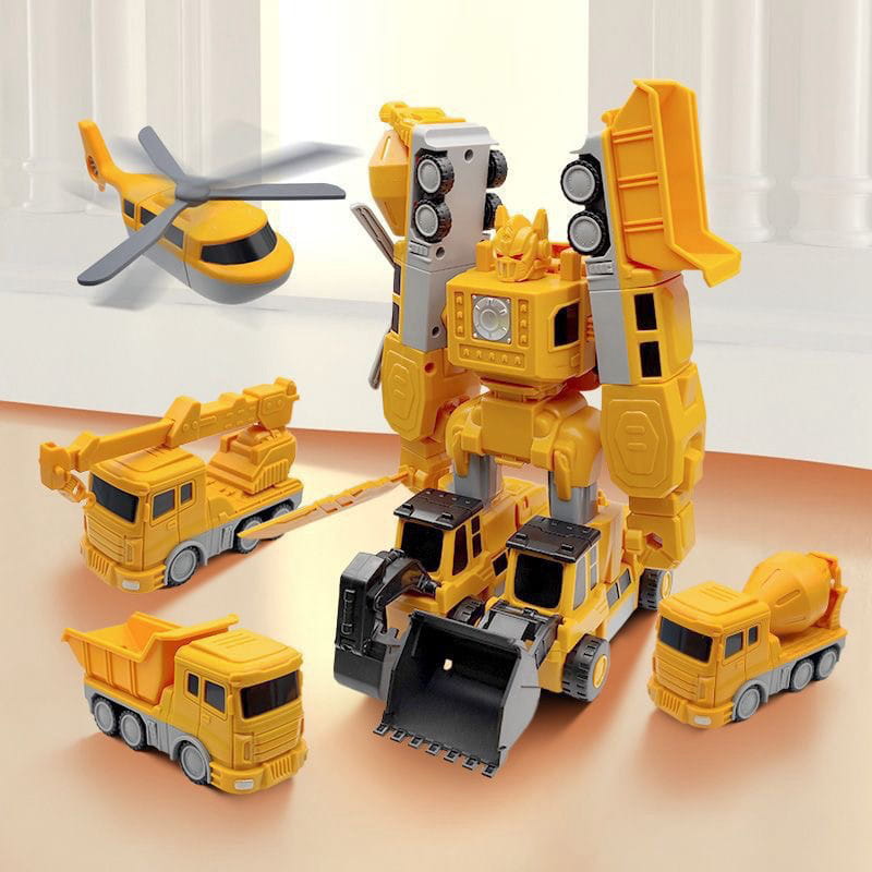Magnetic Construction Vehicle Building Set for Kids – Transformable Toy Trucks with Snap-Together Magnets for Creative Play & STEM Learning