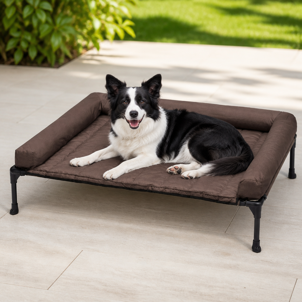 Ortekor Elevated Cooling Mesh Dog Bed (Removable Pillow-Top)