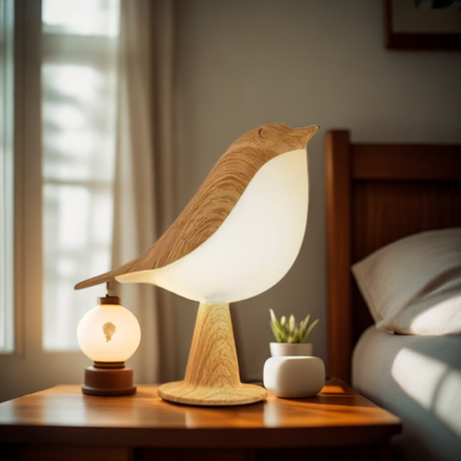 Serenwing – Lampe de nuit tactile sculpturale avec aromathérapie