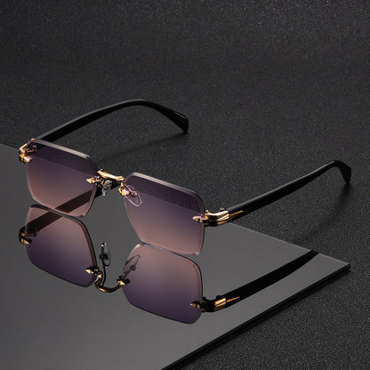 Lunettes carrées légères pour hommes, monture en métal, lunettes de mode transparentes pour un usage quotidien