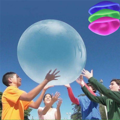 Inflatable Stretchy Play Ball for Kids Outdoor Indoor Active Fun Backyard Pool Party Game Toy Floats Bounces Squishes