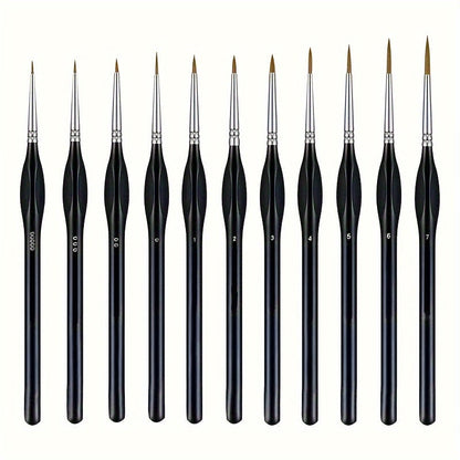 Fine Detail Brush for Painting – Precision Art Brush for Acrylic Oil Watercolor Canvas Work Model Building Miniatures