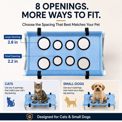 Ortekor Foldable Pet Grooming Stand for Cats & Small Dogs - Bathing & Nail Trimming Support for Less Squirming