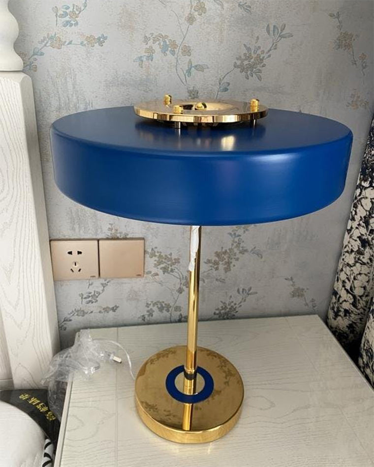 Adjustable Desk Light with Counterweight 10W LED Brass Finish Midcentury Modern Pull Chain Switch for Nightstand Office Home