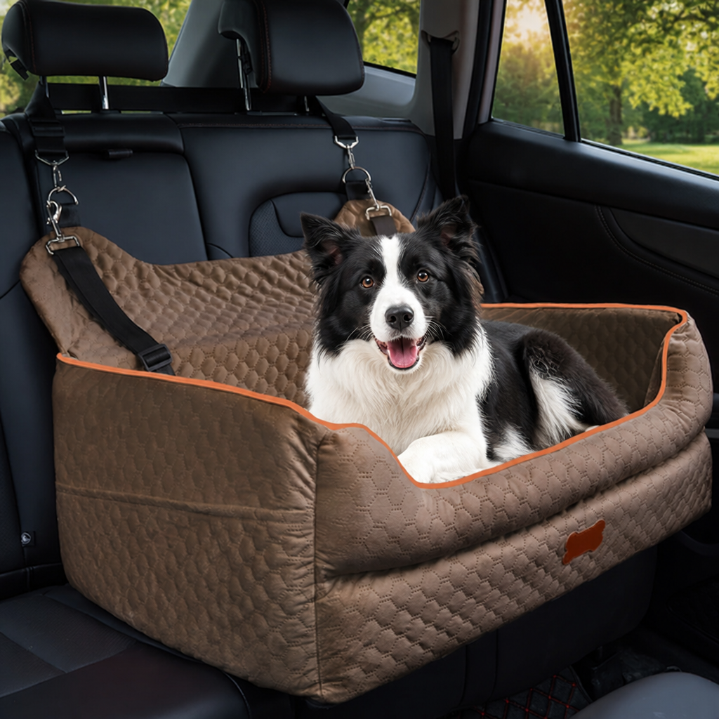 Ortekor Thick Padded Dog Booster Seat (Removable & Washable Cover)